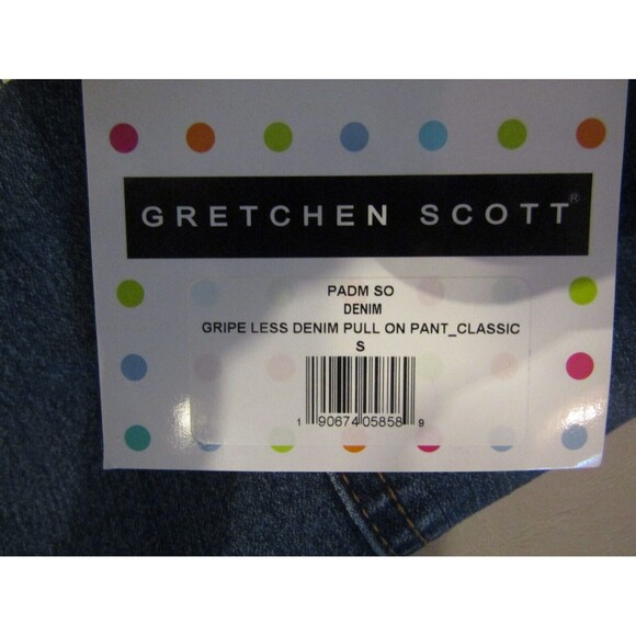 Gretchen Scott Gripeless Pants NWT Denim Pull On Leggings Retail $149 S - Picture 12 of 12